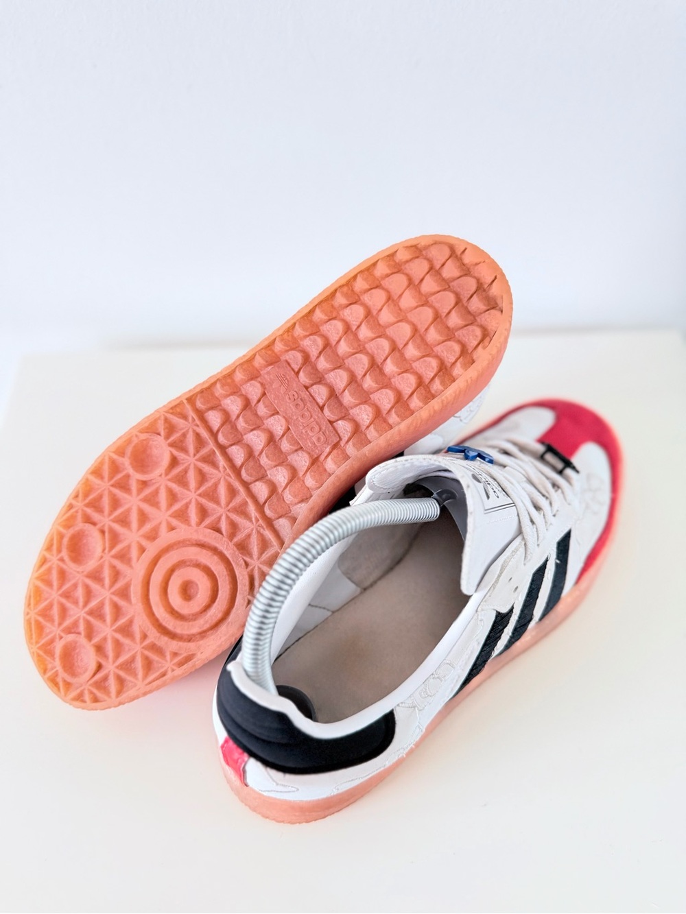 Adidas Originals Hello Kitty Platform Sneakers White Red size US 8 Y2K - Picture 6 of 9